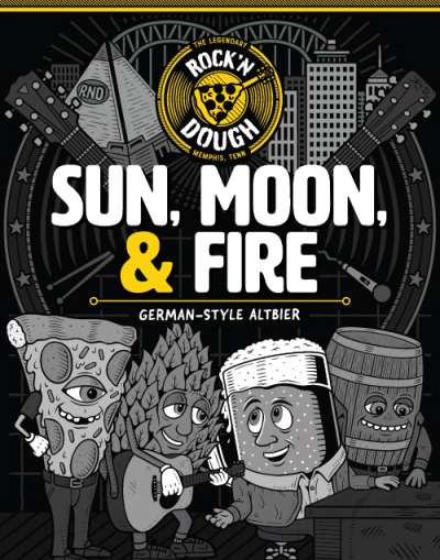 Sun, Moon, & Fire label